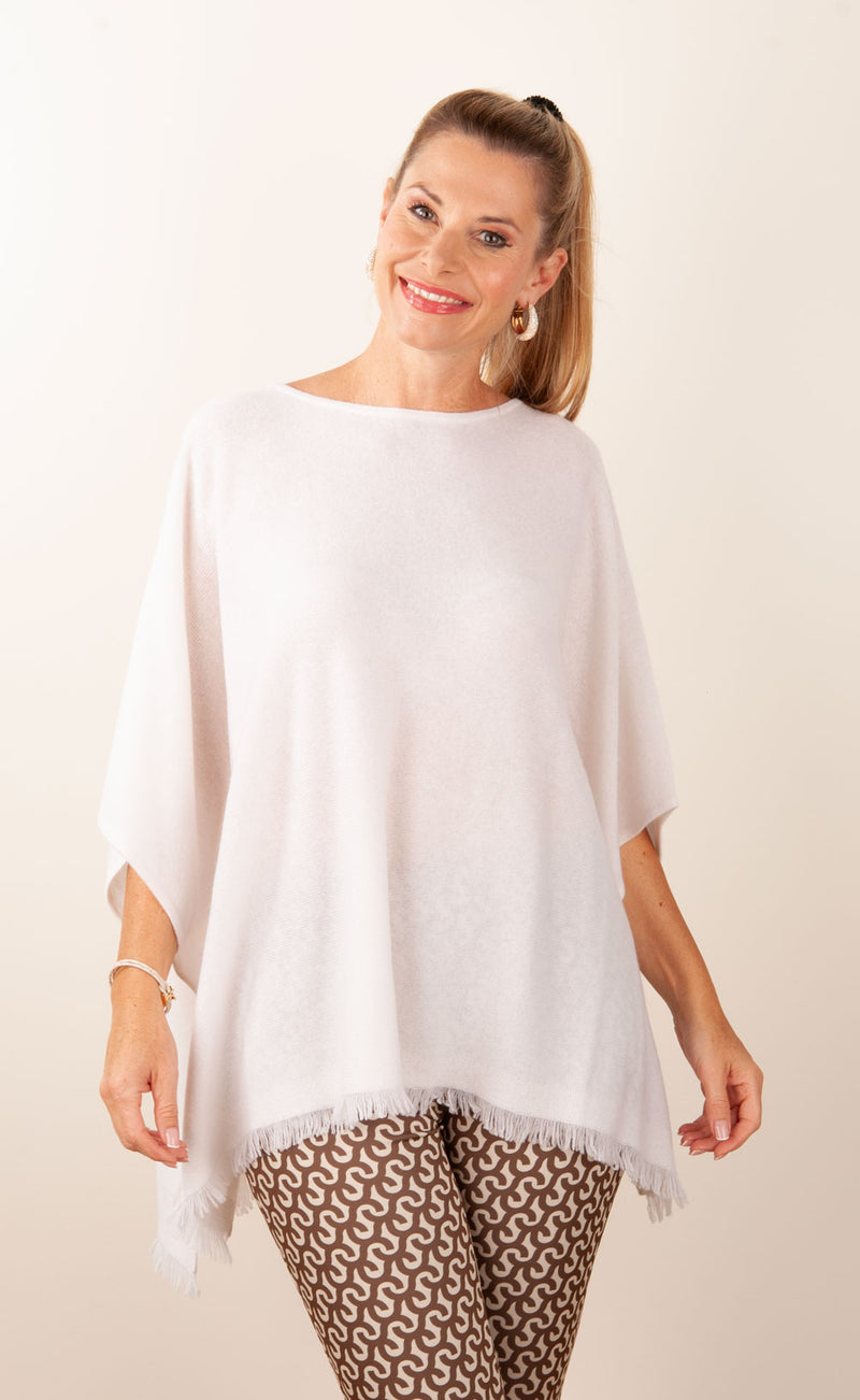 fleur Kaschmir Pullover Weiß