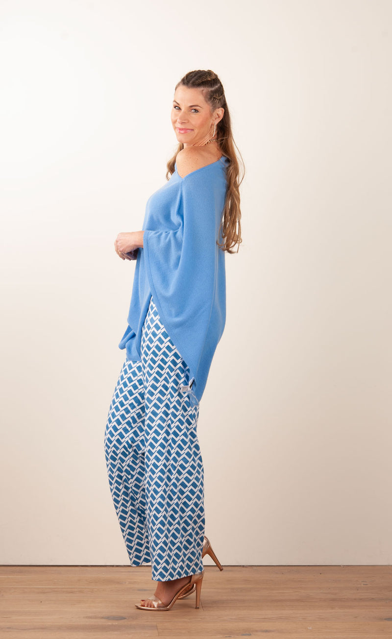 Kaschmir Pullover Blau