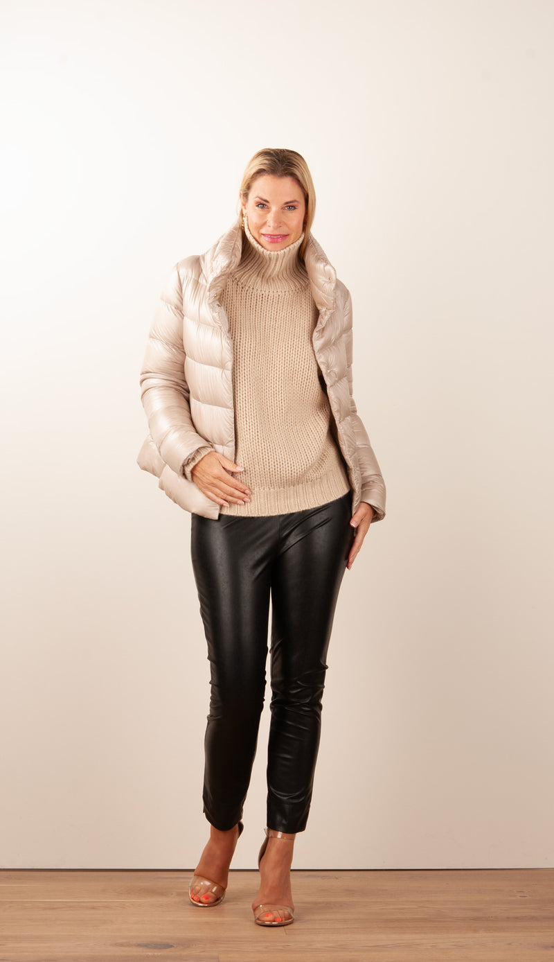 Daunenjacke Beige