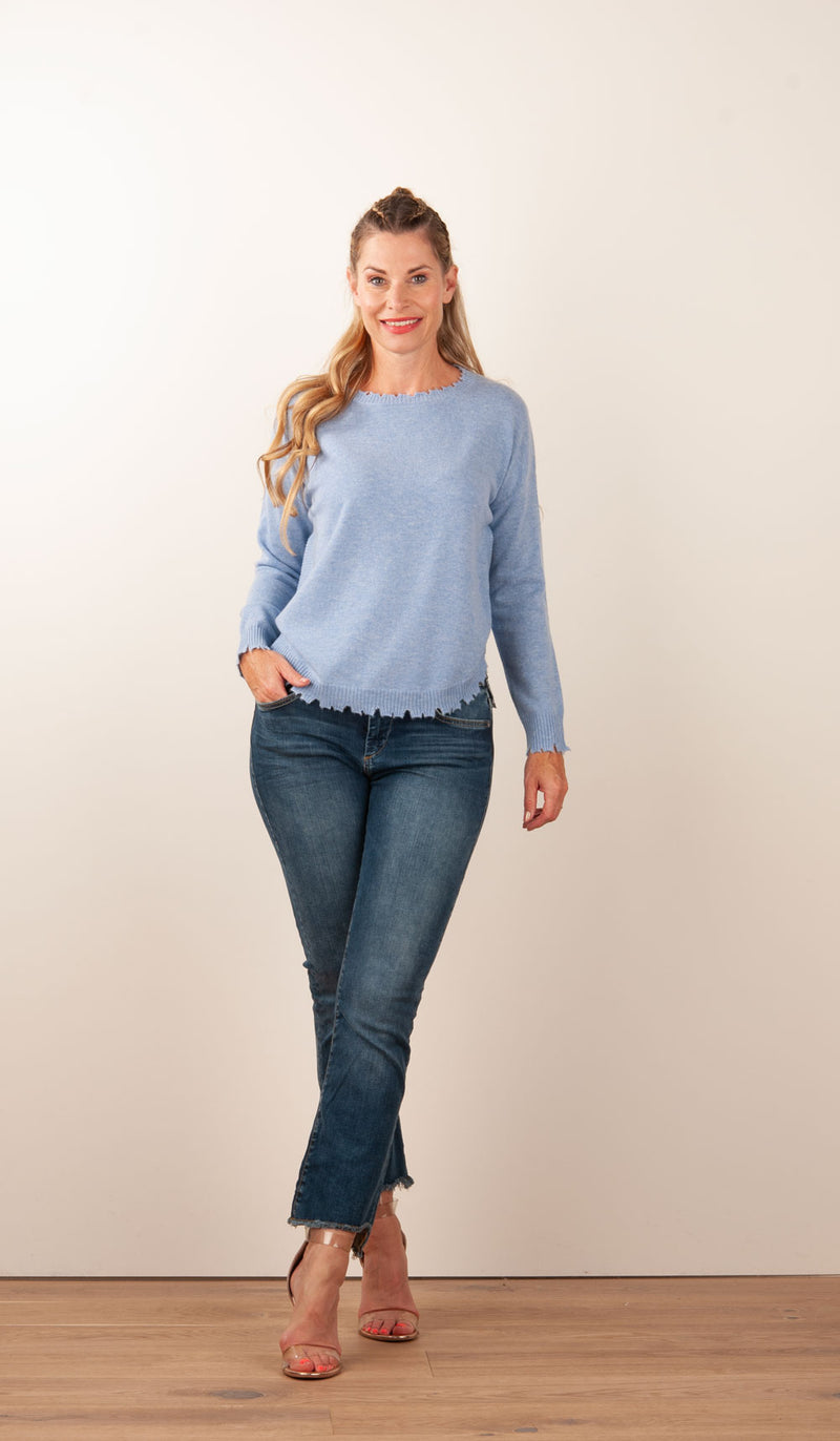 Kaschmir Pullover Blau