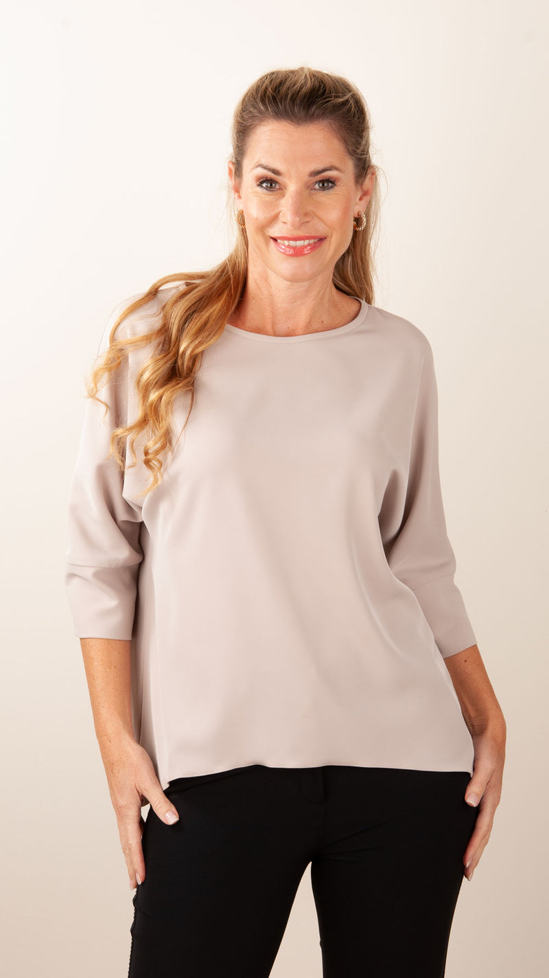 Blusenshirt Taupe